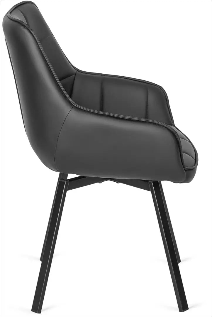 Sukama kėdė iš eko odos juodos spalvos TE102 - €93 Save 15% 50-100, __label:Pristatymas 5-14 d.d., elite, Krzesła,