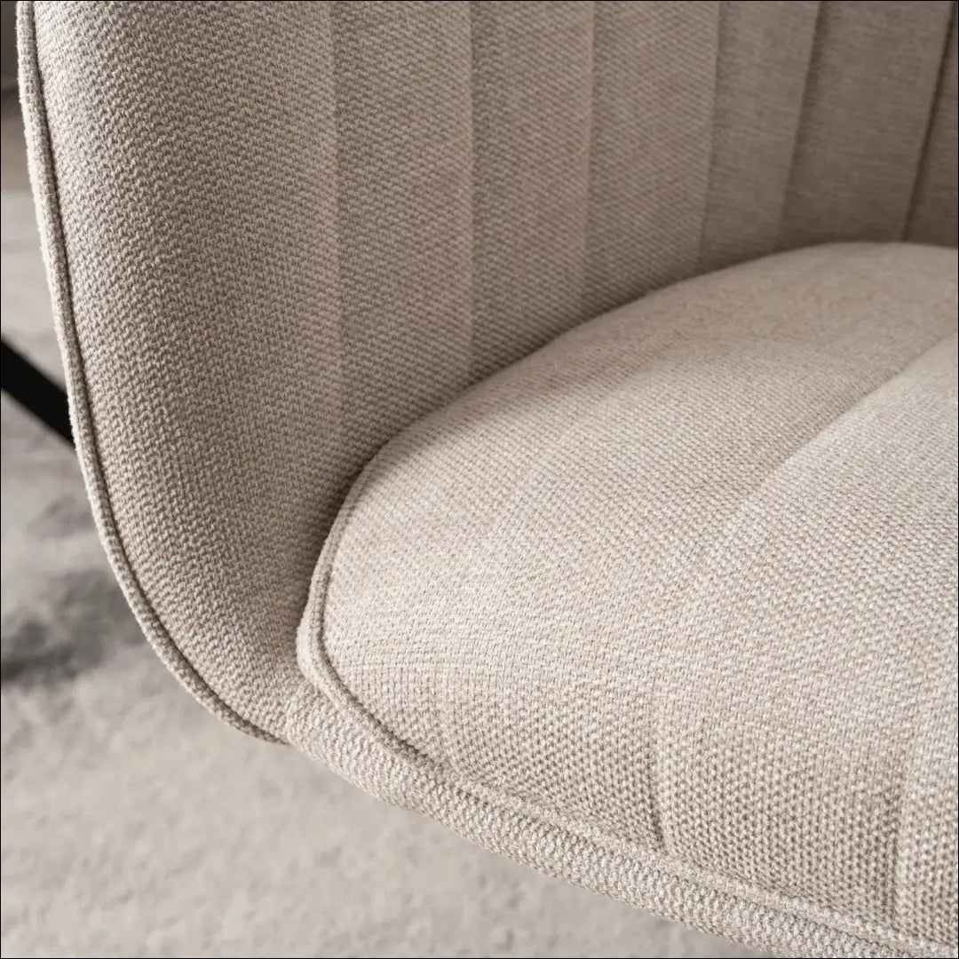 Sukama kėdė su audiniu kreminės spalvos TE806 - €105 Save 15% 100-200, __label:Pristatymas 5-14 d.d., elite, Krzesła,