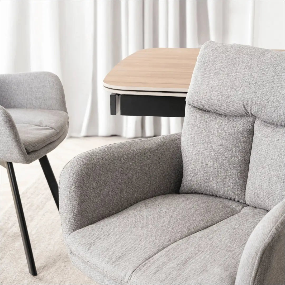 Sukama kėdė su audiniu pilkos spalvos TE1003 - €101 Save 15% 100-200, __label:Pristatymas 5-14 d.d., elite, Krzesła,