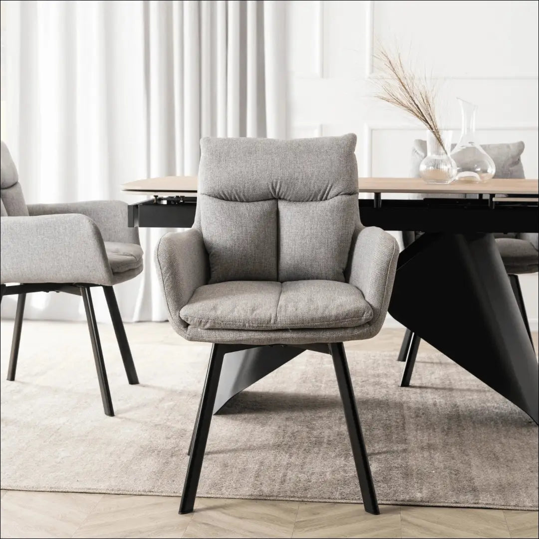 Sukama kėdė su audiniu pilkos spalvos TE1003 - €101 Save 15% 100-200, __label:Pristatymas 5-14 d.d., elite, Krzesła,