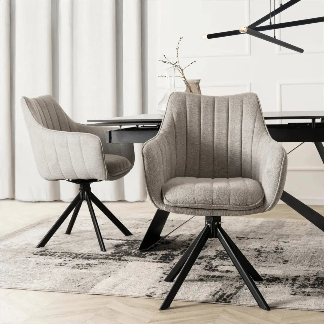 Sukama kėdė su audiniu pilkos spalvos TE807 - €105 Save 15% 100-200, __label:Pristatymas 5-14 d.d., elite, Krzesła,