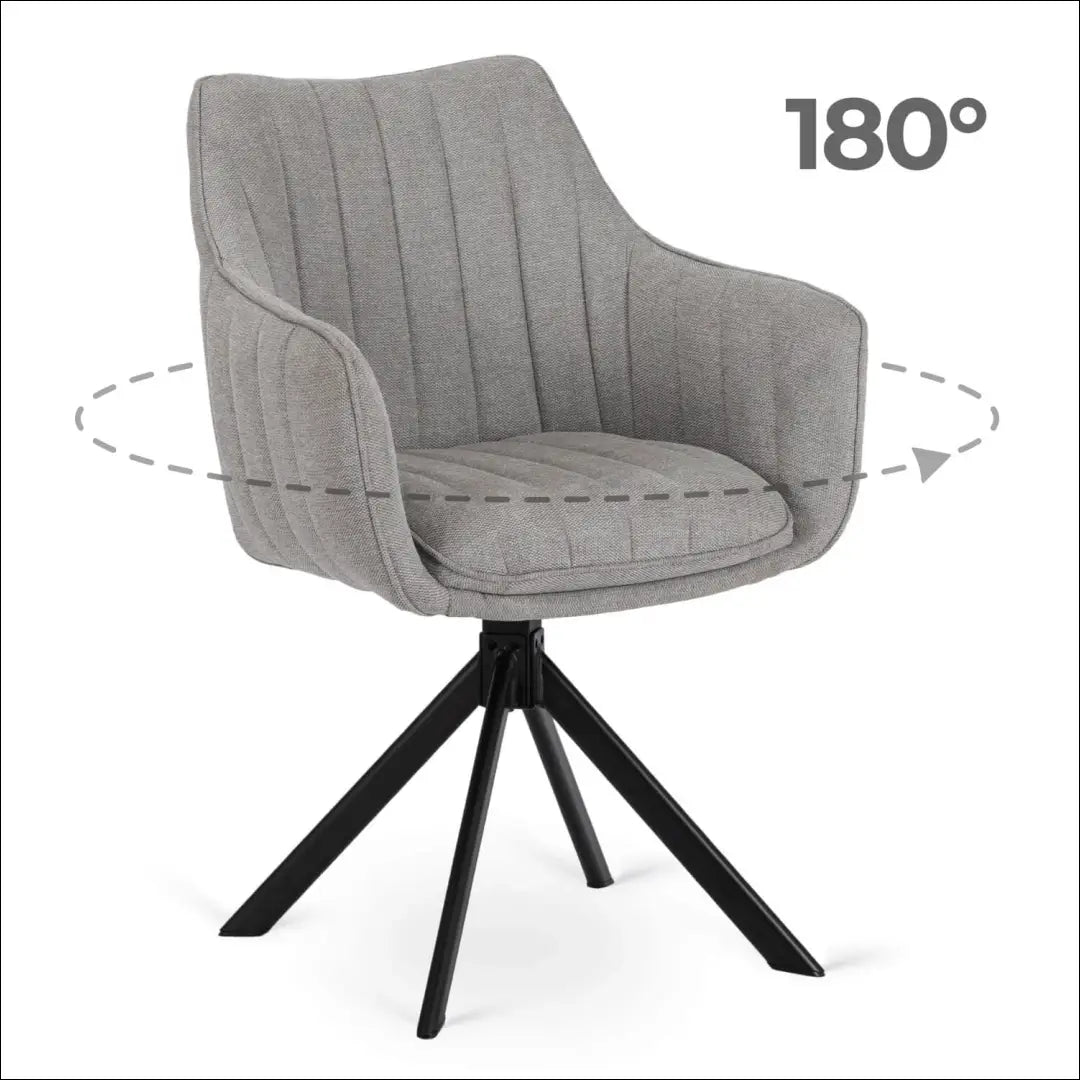 Sukama kėdė su audiniu pilkos spalvos TE807 - €105 Save 15% 100-200, __label:Pristatymas 5-14 d.d., elite, Krzesła,