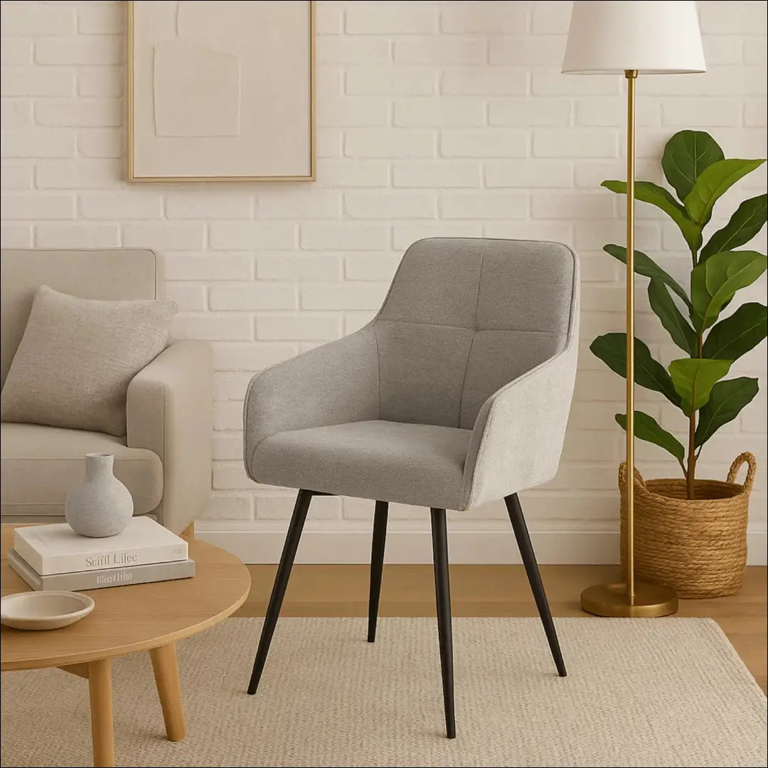 Sukama kėdė su audiniu pilkos spalvos TE827 - €80 Save 15% 50-100, __label:Pristatymas 5-14 d.d., elite, Krzesła,