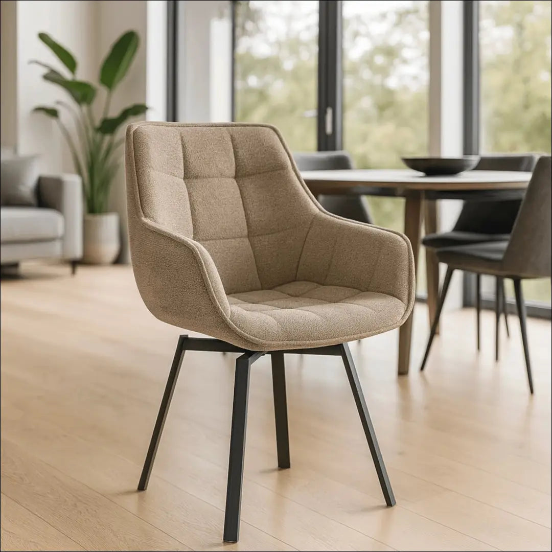 Sukama kėdė su audiniu smėlio spalvos TE546 - €96 Save 15% 50-100, __label:Pristatymas 5-14 d.d., elite, Krzesła,