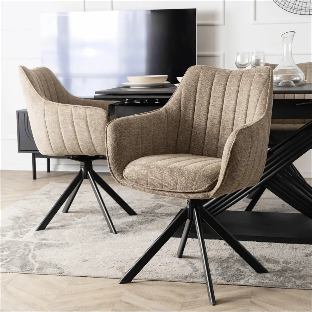 Sukama kėdė su audiniu smėlio spalvos TE805 - €105 Save 15% 100-200, __label:Pristatymas 5-14 d.d., elite, Krzesła,