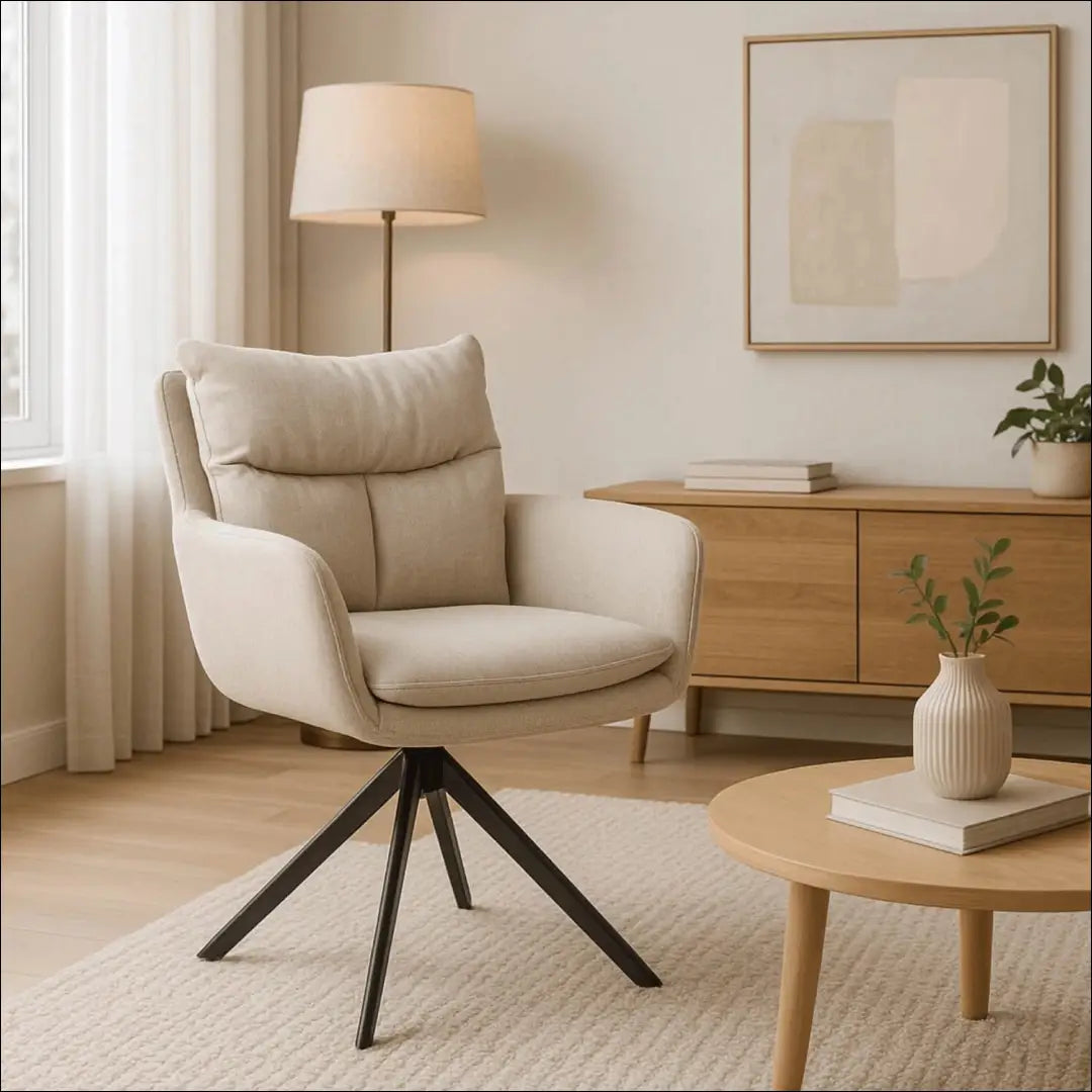 Sukama kėdė su audiniu smėlio spalvos TE834 - €97 Save 15% 50-100, __label:Pristatymas 5-14 d.d., elite, Krzesła,