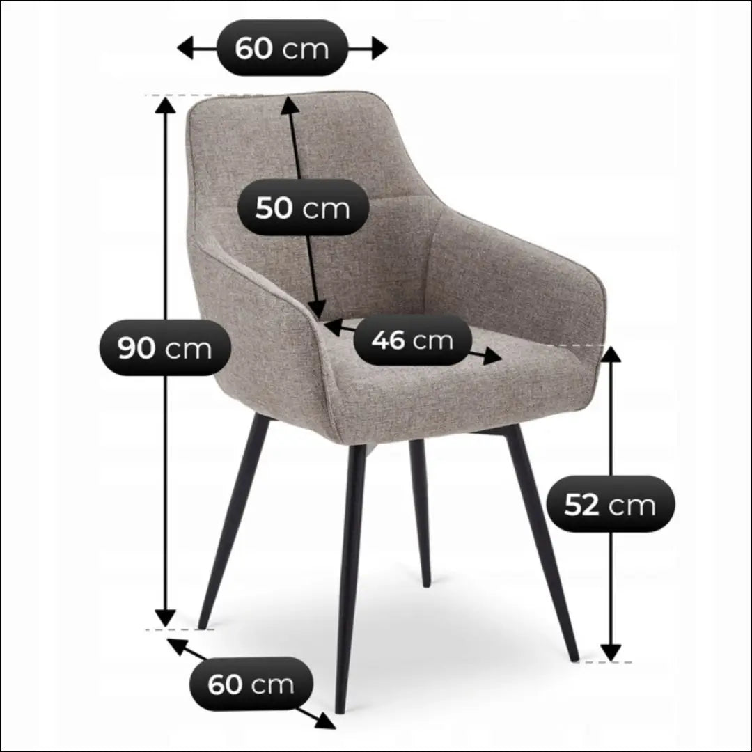 Sukama kėdė su audiniu TE826 - €80 Save 15% 50-100, __label:Pristatymas 5-14 d.d., elite, Krzesła, spalva-cappucino