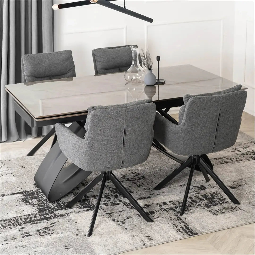 Sukama kėdė su audiniu TE835 - €97 Save 15% 50-100, __label:Pristatymas 5-14 d.d., elite, Krzesła, spalva-ciemnoszary