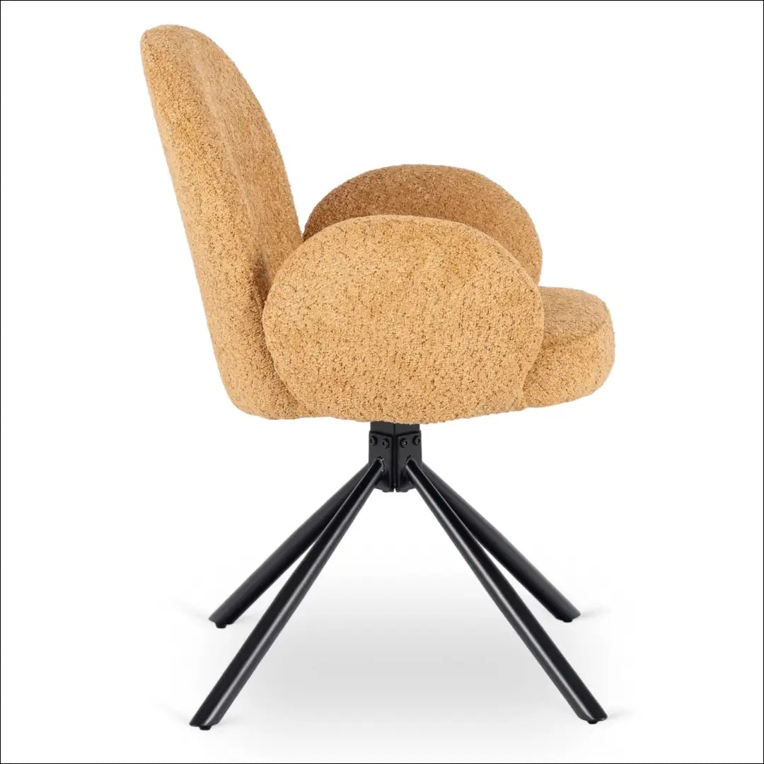 Sukama kėdė su buklė audinio audiniu garstyčių spalvos TE1060 - €104 Save 15% 100-200, __label:Pristatymas 5-14 d.d.,