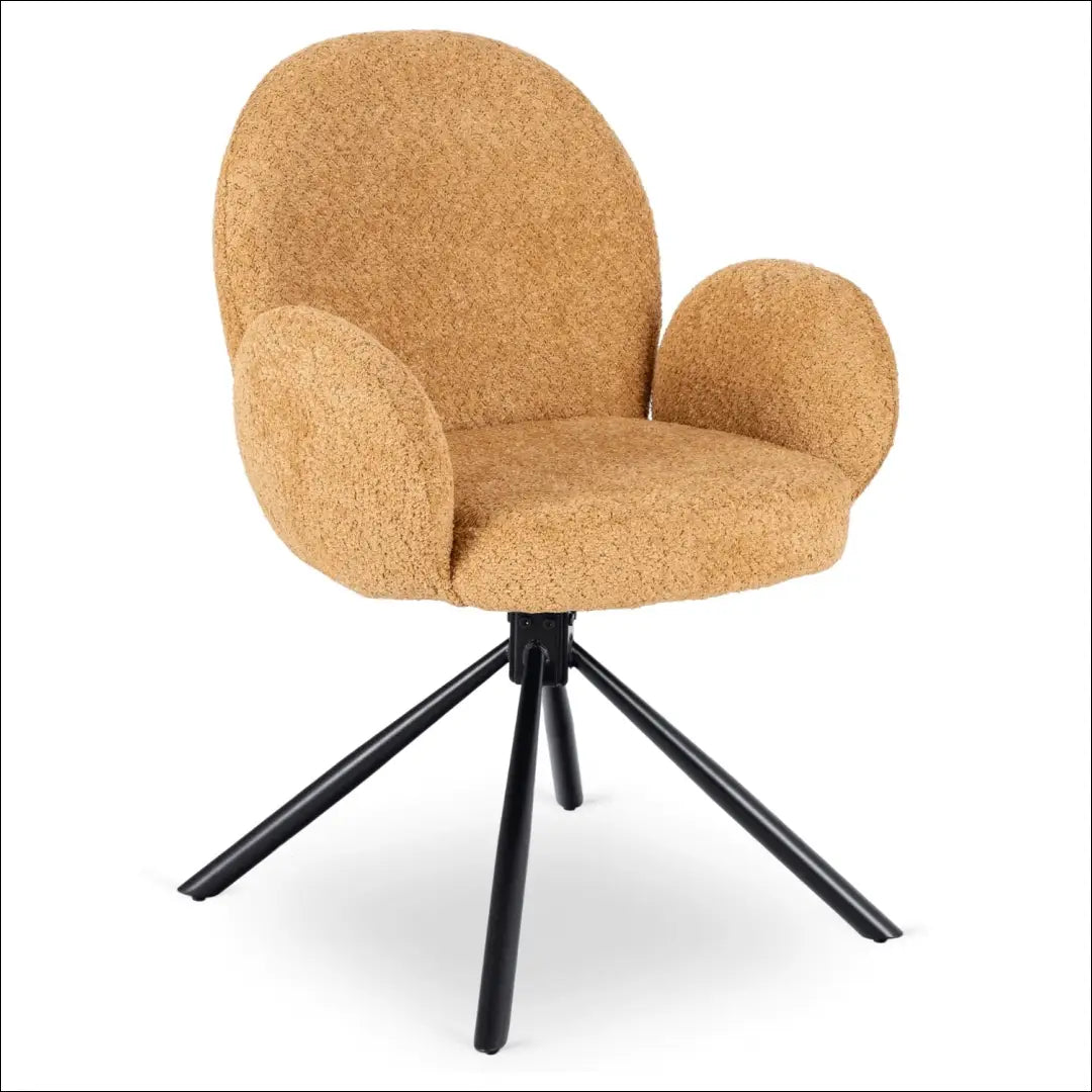 Sukama kėdė su buklė audinio audiniu garstyčių spalvos TE1060 - €104 Save 15% 100-200, __label:Pristatymas 5-14 d.d.,