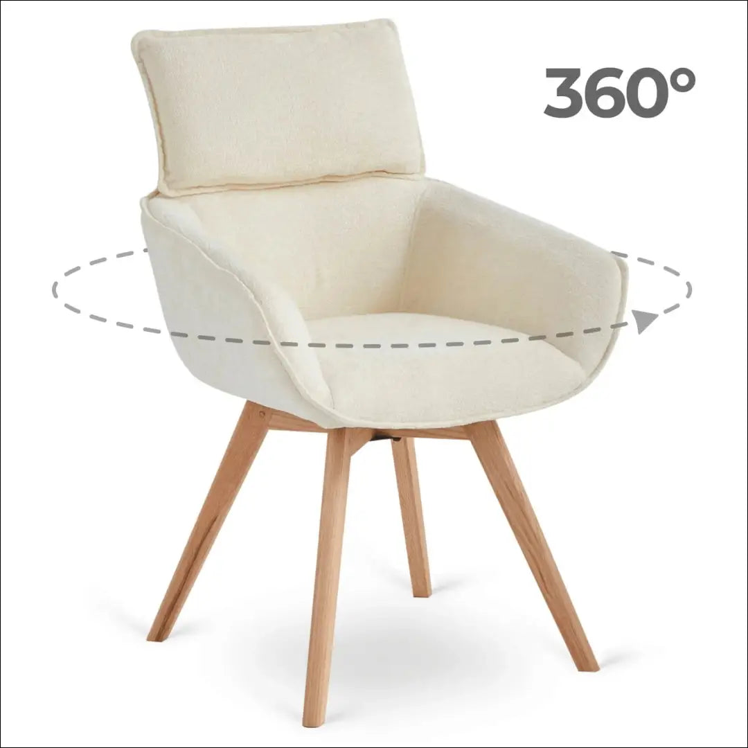 Sukama kėdė su buklė audinio audiniu kreminės spalvos TE1147 - €126 Save 15% 100-200, __label:Pristatymas 5-14 d.d.,