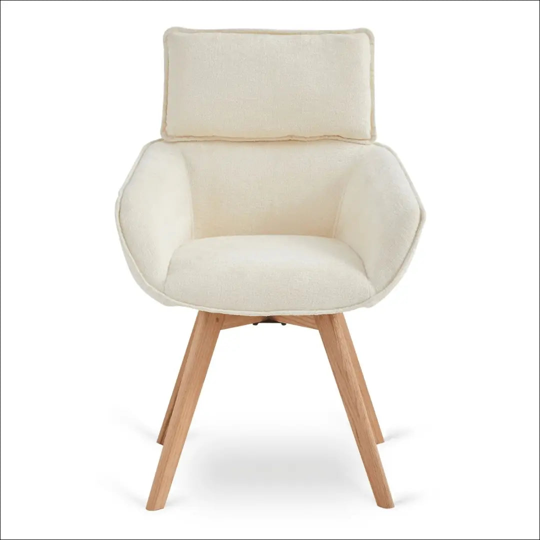 Sukama kėdė su buklė audinio audiniu kreminės spalvos TE1147 - €126 Save 15% 100-200, __label:Pristatymas 5-14 d.d.,