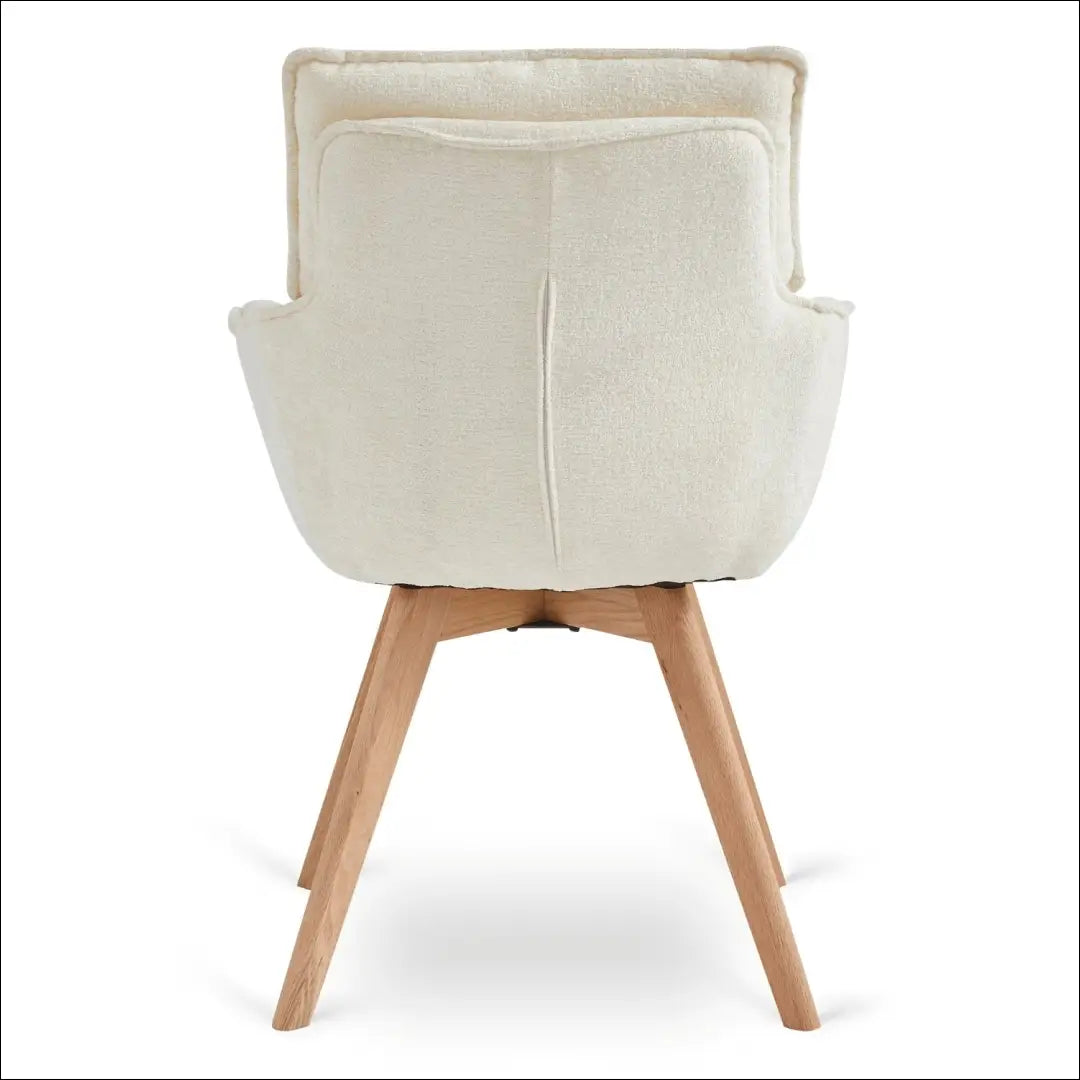 Sukama kėdė su buklė audinio audiniu kreminės spalvos TE1147 - €126 Save 15% 100-200, __label:Pristatymas 5-14 d.d.,