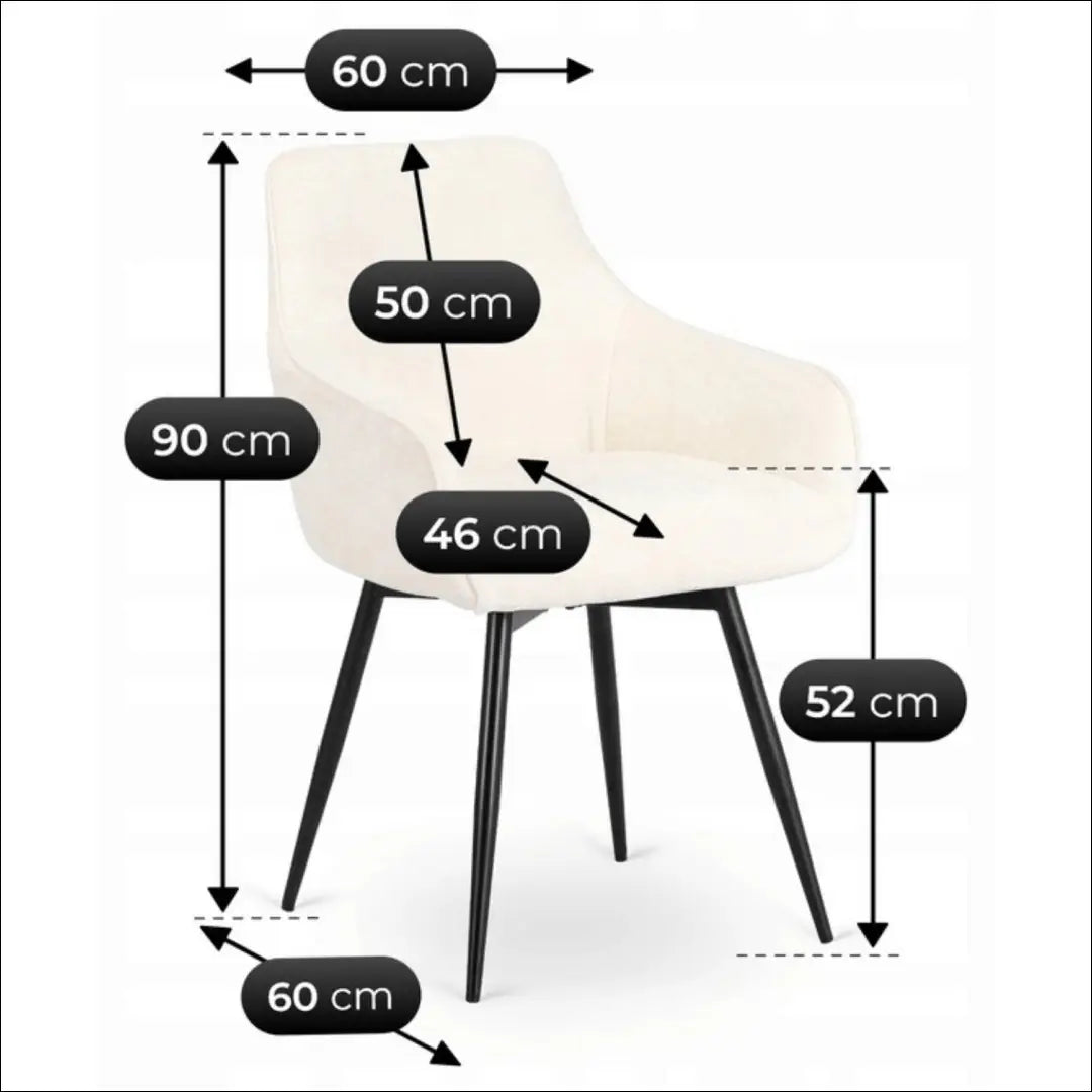Sukama kėdė su buklė audinio audiniu kreminės spalvos TE810 - €80 Save 15% 50-100, __label:Pristatymas 5-14 d.d.,