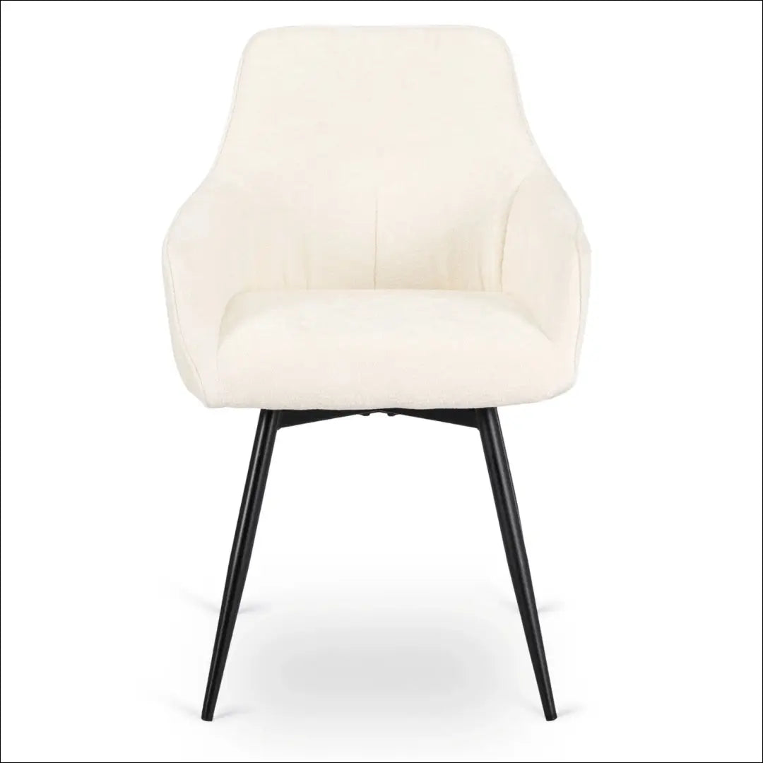 Sukama kėdė su buklė audinio audiniu kreminės spalvos TE810 - €80 Save 15% 50-100, __label:Pristatymas 5-14 d.d.,