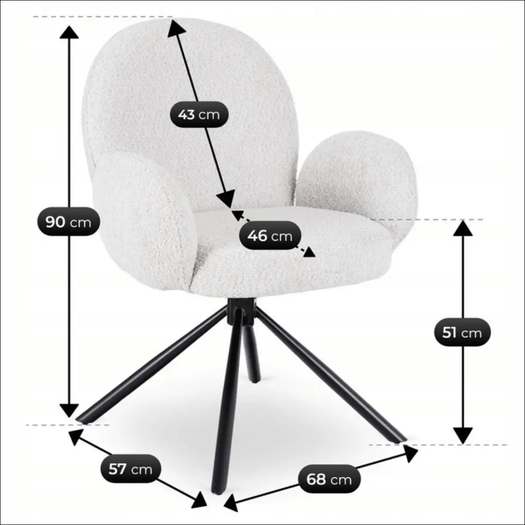 Sukama kėdė su buklė audinio audiniu pilkos spalvos TE1078 - €104 Save 15% 100-200, __label:Pristatymas 5-14 d.d.,