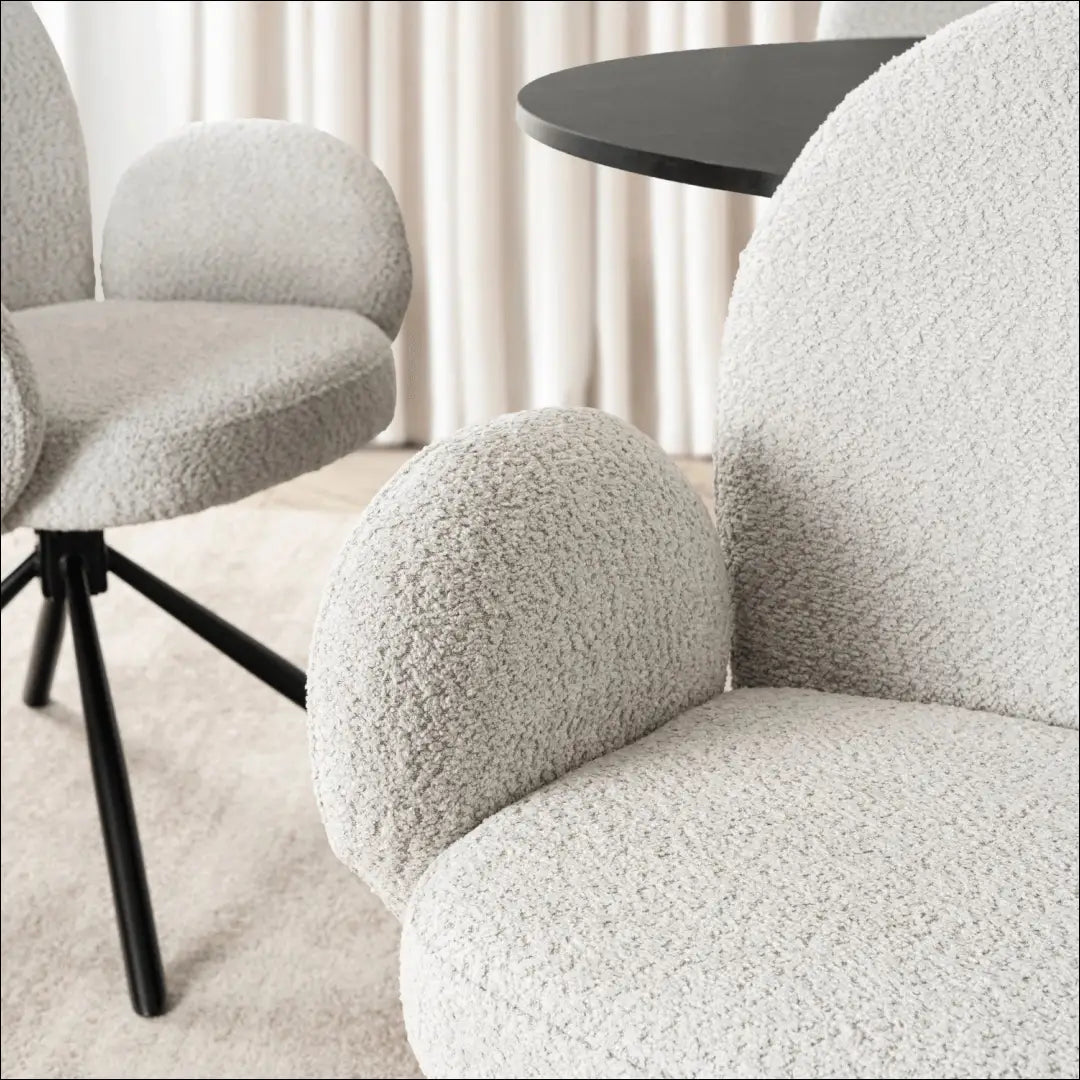 Sukama kėdė su buklė audinio audiniu pilkos spalvos TE1078 - €104 Save 15% 100-200, __label:Pristatymas 5-14 d.d.,
