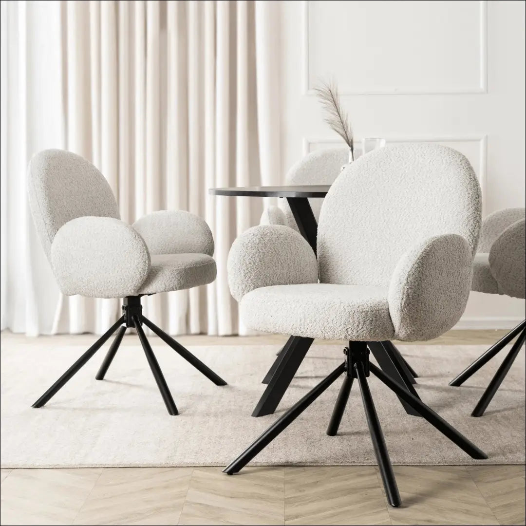 Sukama kėdė su buklė audinio audiniu pilkos spalvos TE1078 - €104 Save 15% 100-200, __label:Pristatymas 5-14 d.d.,