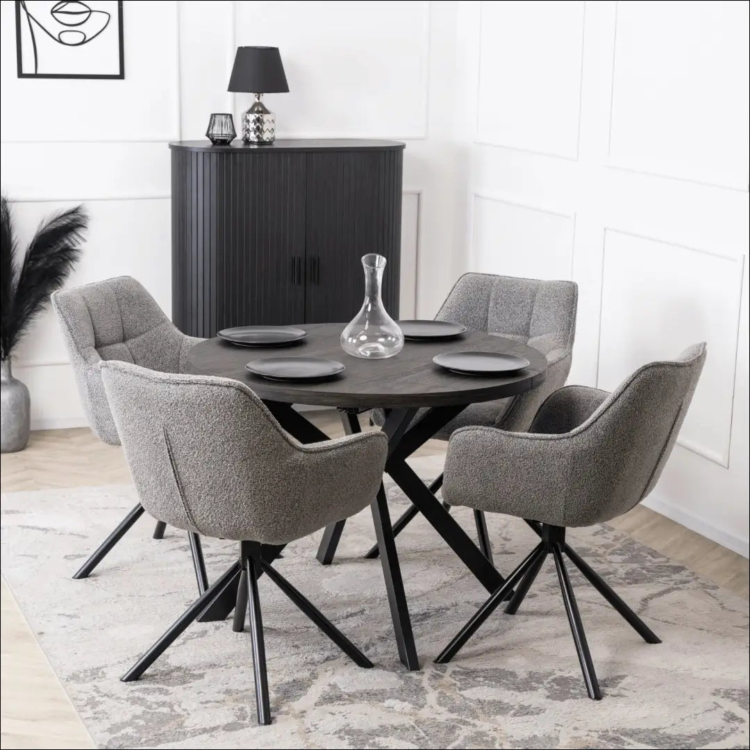 Sukama kėdė su buklė audinio audiniu pilkos spalvos TE336 - €112 Save 15% 100-200, __label:Pristatymas 5-14 d.d.,