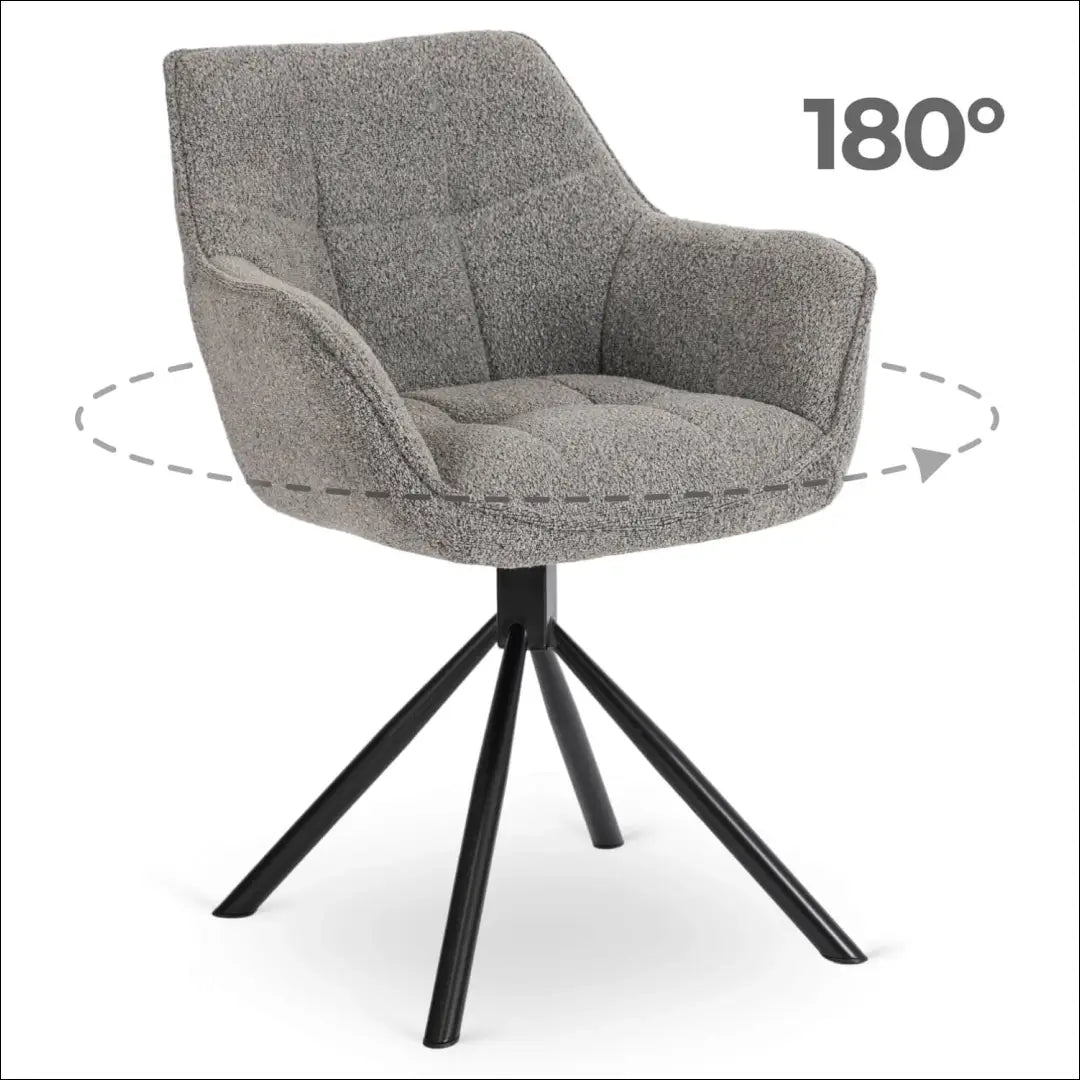 Sukama kėdė su buklė audinio audiniu pilkos spalvos TE336 - €112 Save 15% 100-200, __label:Pristatymas 5-14 d.d.,