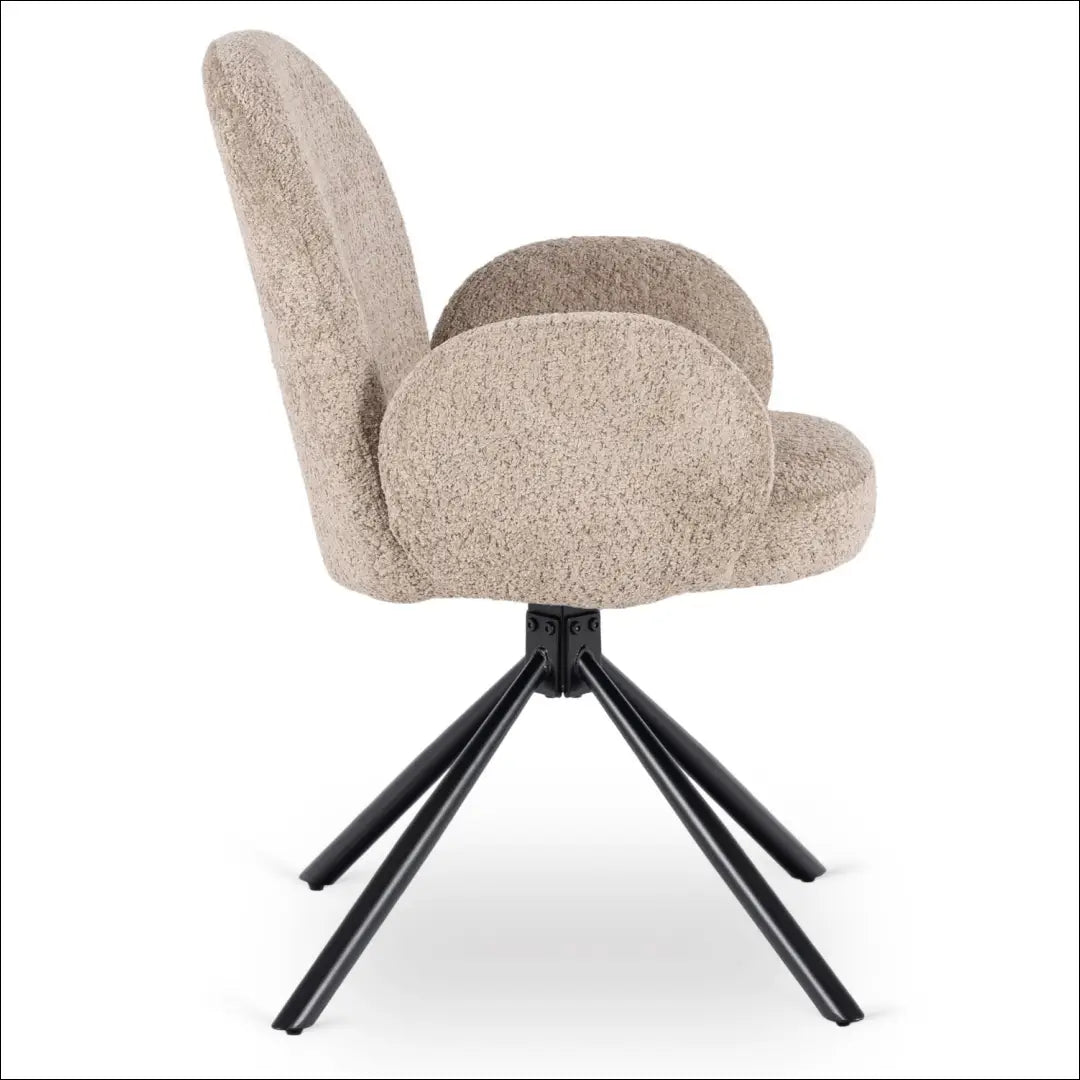 Sukama kėdė su buklė audinio audiniu rudos spalvos TE1059 - €100 Save 15% 100-200, __label:Pristatymas 5-14 d.d.,