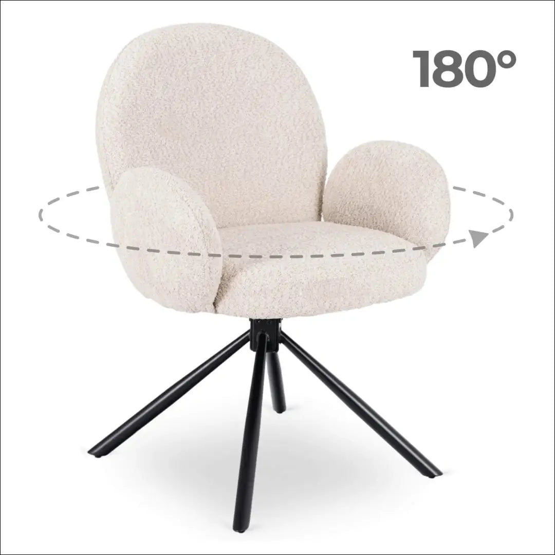 Sukama kėdė su buklė audinio audiniu smėlio spalvos TE1058 - €104 Save 15% 100-200, __label:Pristatymas 5-14 d.d.,