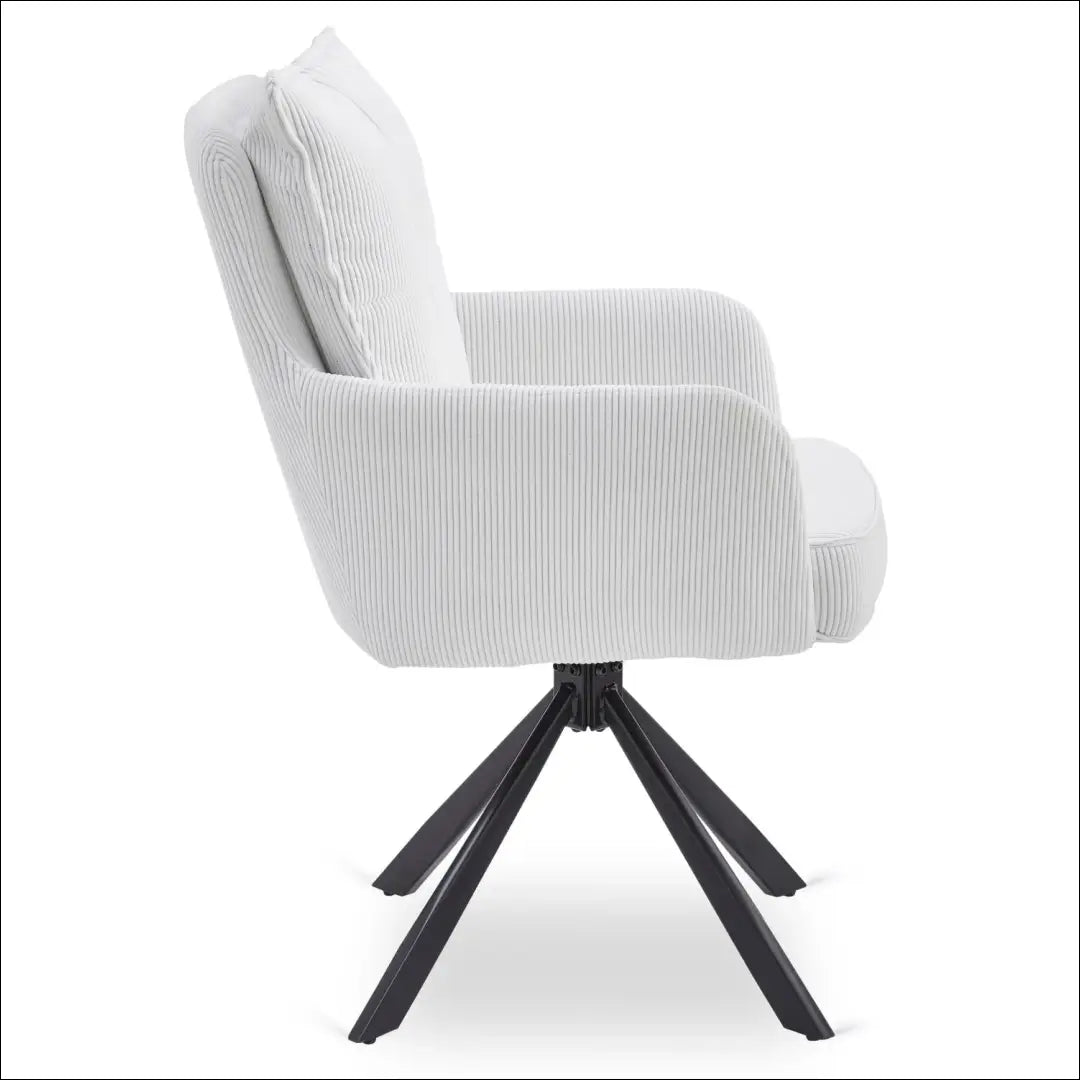 Sukama kėdė su korduro audiniu kreminės spalvos TE877 - €91 Save 15% 50-100, __label:Pristatymas 5-14 d.d., elite,