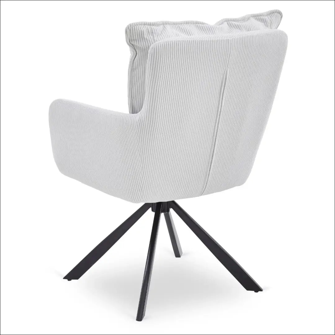 Sukama kėdė su korduro audiniu kreminės spalvos TE877 - €91 Save 15% 50-100, __label:Pristatymas 5-14 d.d., elite,
