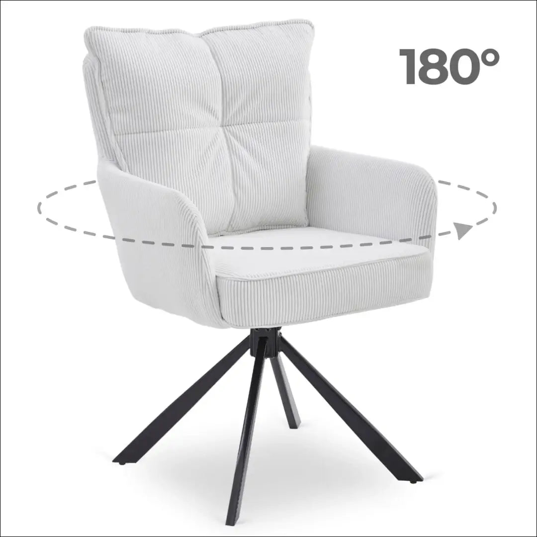 Sukama kėdė su korduro audiniu kreminės spalvos TE877 - €91 Save 15% 50-100, __label:Pristatymas 5-14 d.d., elite,