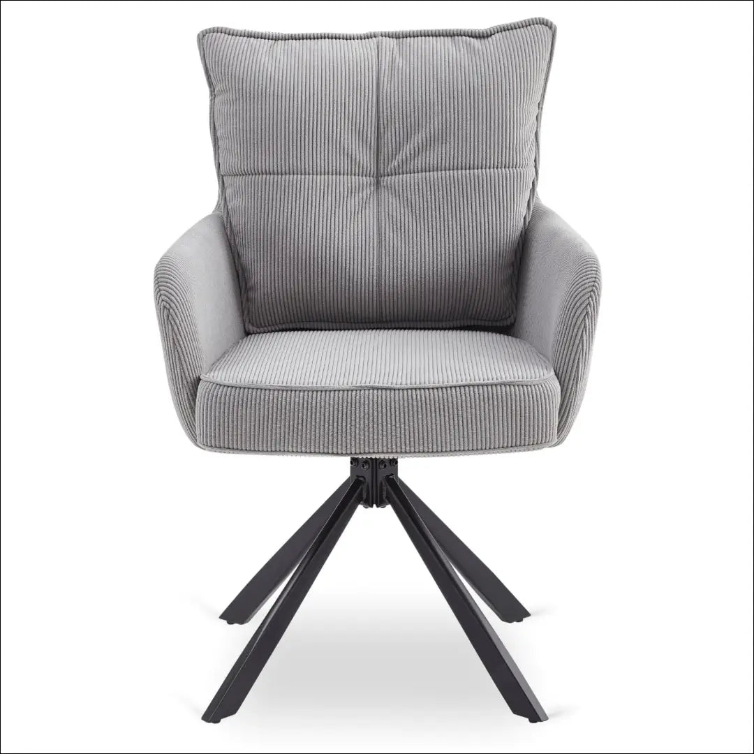 Sukama kėdė su korduro audiniu pilkos spalvos TE880 - €121 Save 15% 100-200, __label:Pristatymas 5-14 d.d., elite,