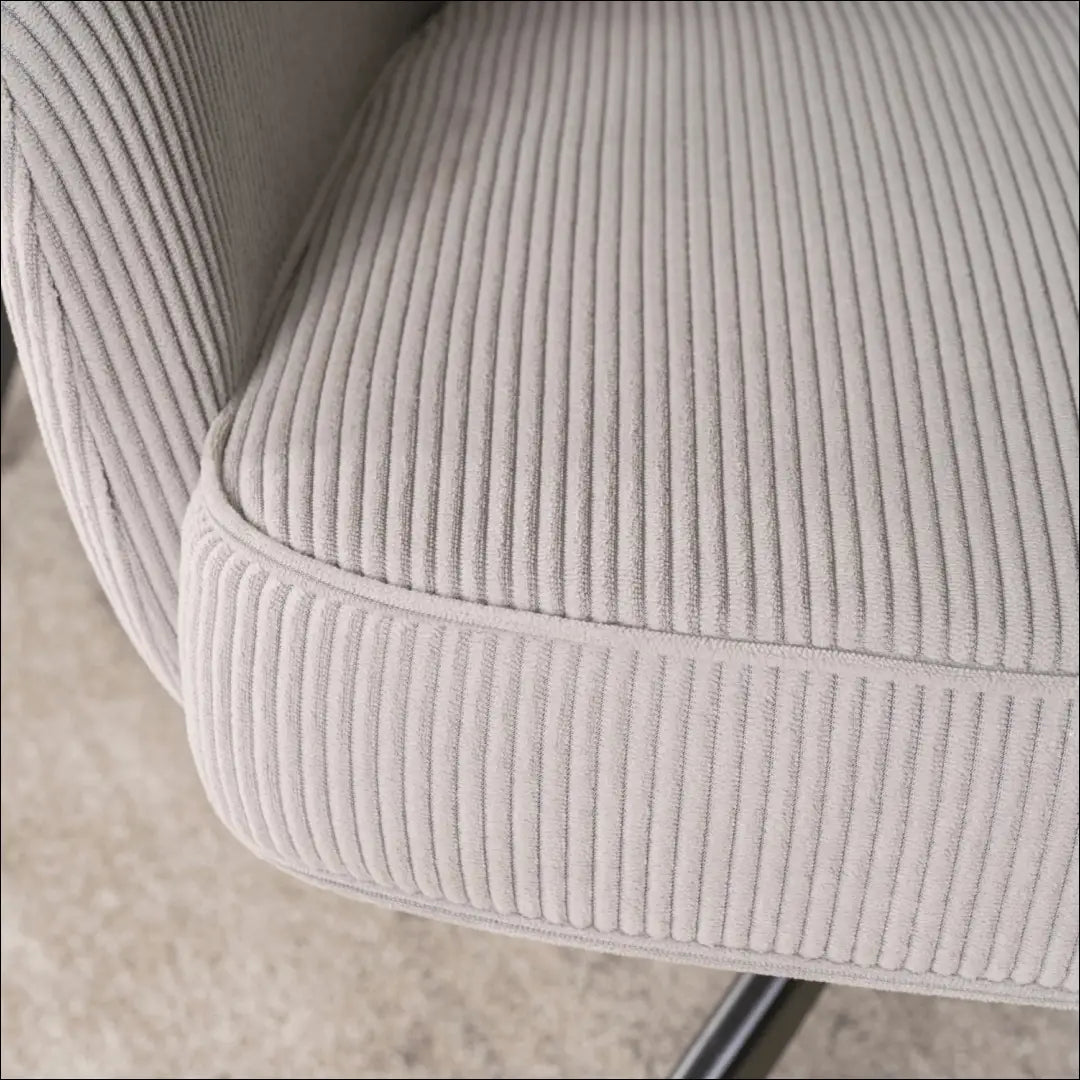 Sukama kėdė su korduro audiniu pilkos spalvos TE880 - €121 Save 15% 100-200, __label:Pristatymas 5-14 d.d., elite,