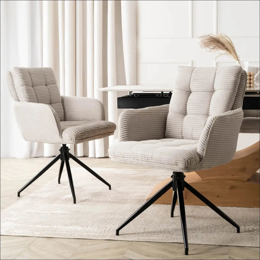 Sukama kėdė su korduro audiniu pilkos spalvos TE886 - €122 Save 15% 100-200, __label:Pristatymas 5-14 d.d., elite,