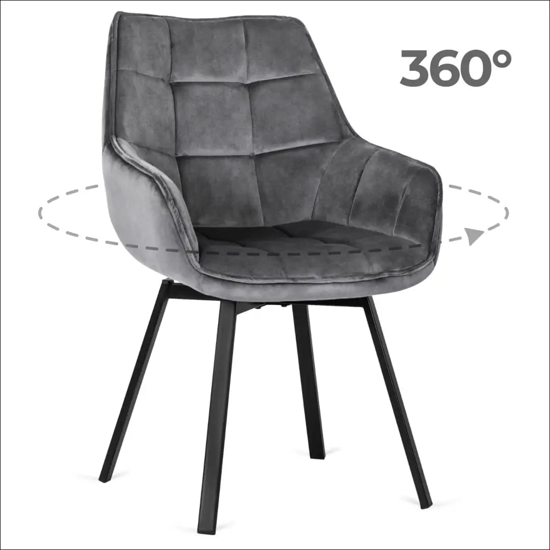Sukama kėdė su veliūro audiniu pilkos spalvos TE100 - €96 Save 15% 50-100, __label:Pristatymas 5-14 d.d., elite,