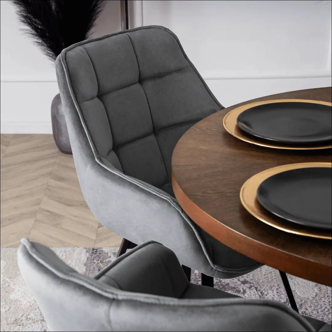 Sukama kėdė su veliūro audiniu pilkos spalvos TE100 - €96 Save 15% 50-100, __label:Pristatymas 5-14 d.d., elite,