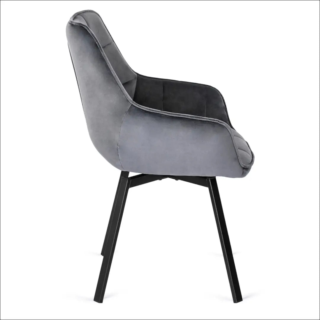 Sukama kėdė su veliūro audiniu pilkos spalvos TE100 - €96 Save 15% 50-100, __label:Pristatymas 5-14 d.d., elite,