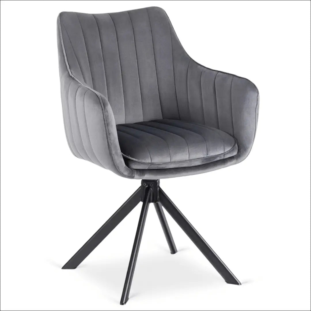 Sukama kėdė su veliūro audiniu pilkos spalvos TE981 - €105 Save 15% 100-200, __label:Pristatymas 5-14 d.d., elite,