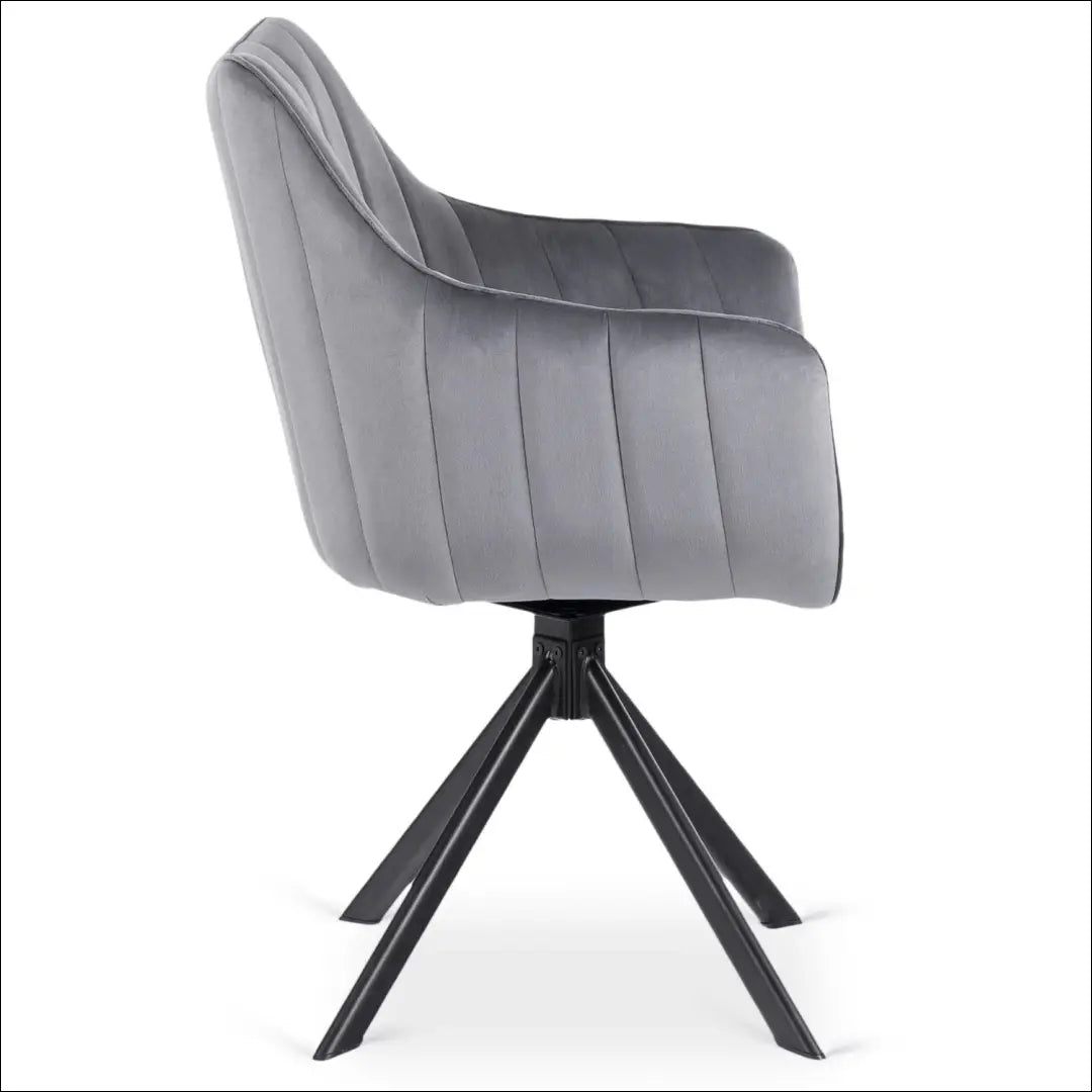 Sukama kėdė su veliūro audiniu pilkos spalvos TE981 - €105 Save 15% 100-200, __label:Pristatymas 5-14 d.d., elite,