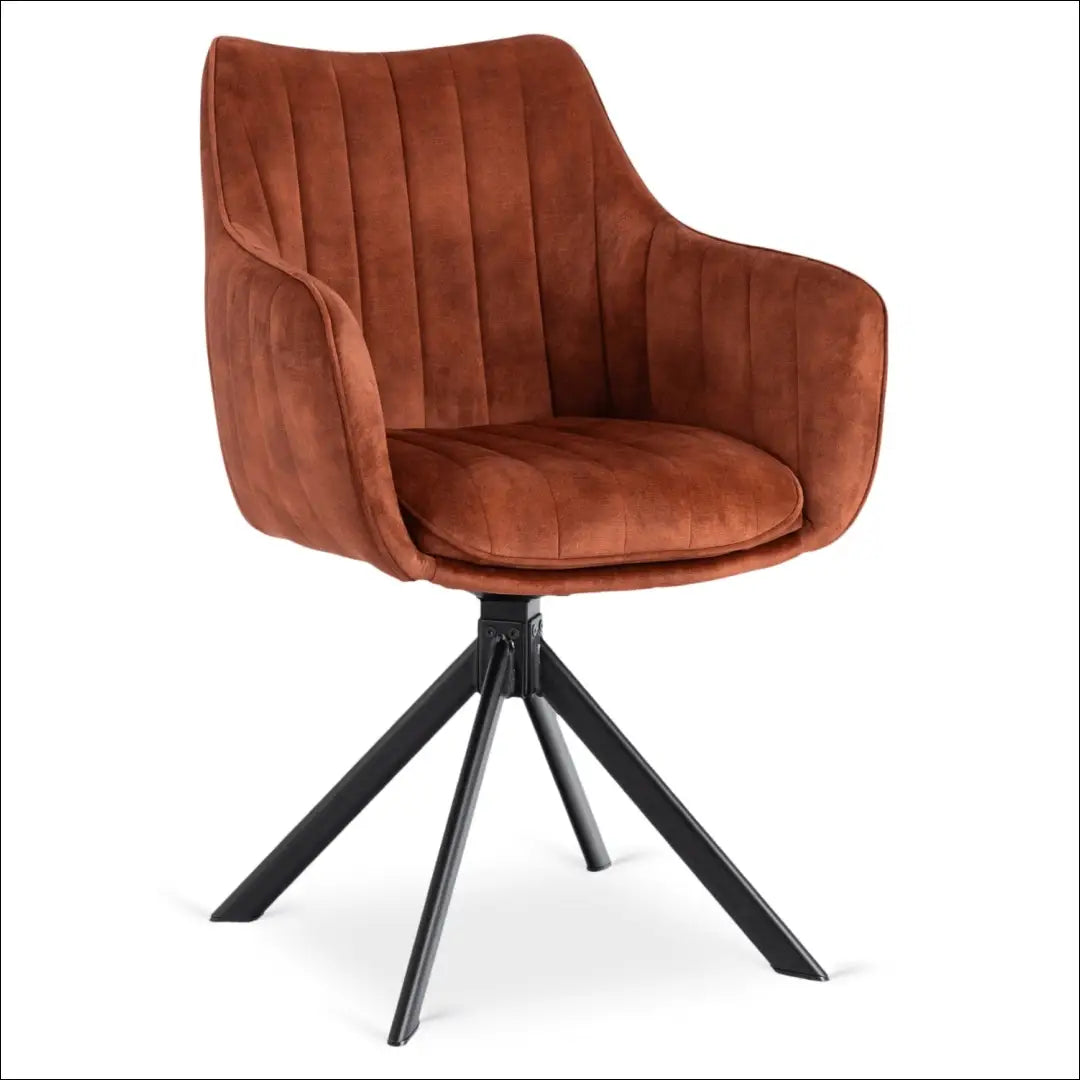 Sukama kėdė su veliūro audiniu rusvos spalvos TE1002 - €105 Save 15% 100-200, __label:Pristatymas 5-14 d.d., elite,