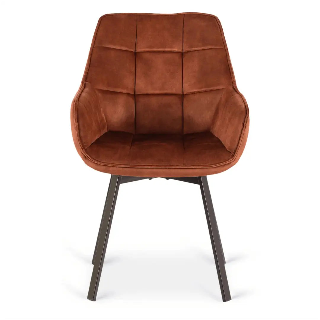 Sukama kėdė su veliūro audiniu rusvos spalvos TE988 - €96 Save 15% 50-100, __label:Pristatymas 5-14 d.d., elite,