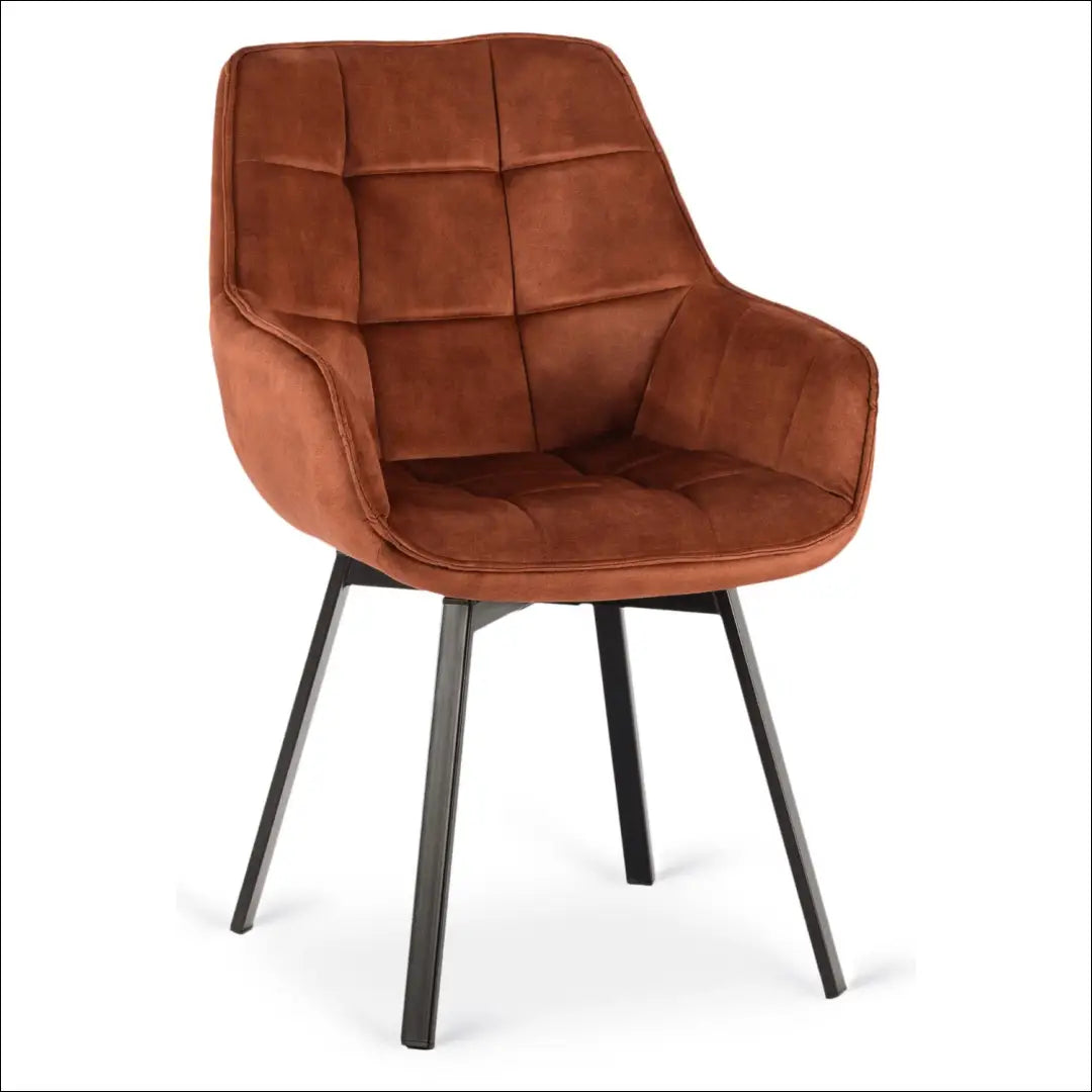 Sukama kėdė su veliūro audiniu rusvos spalvos TE988 - €96 Save 15% 50-100, __label:Pristatymas 5-14 d.d., elite,