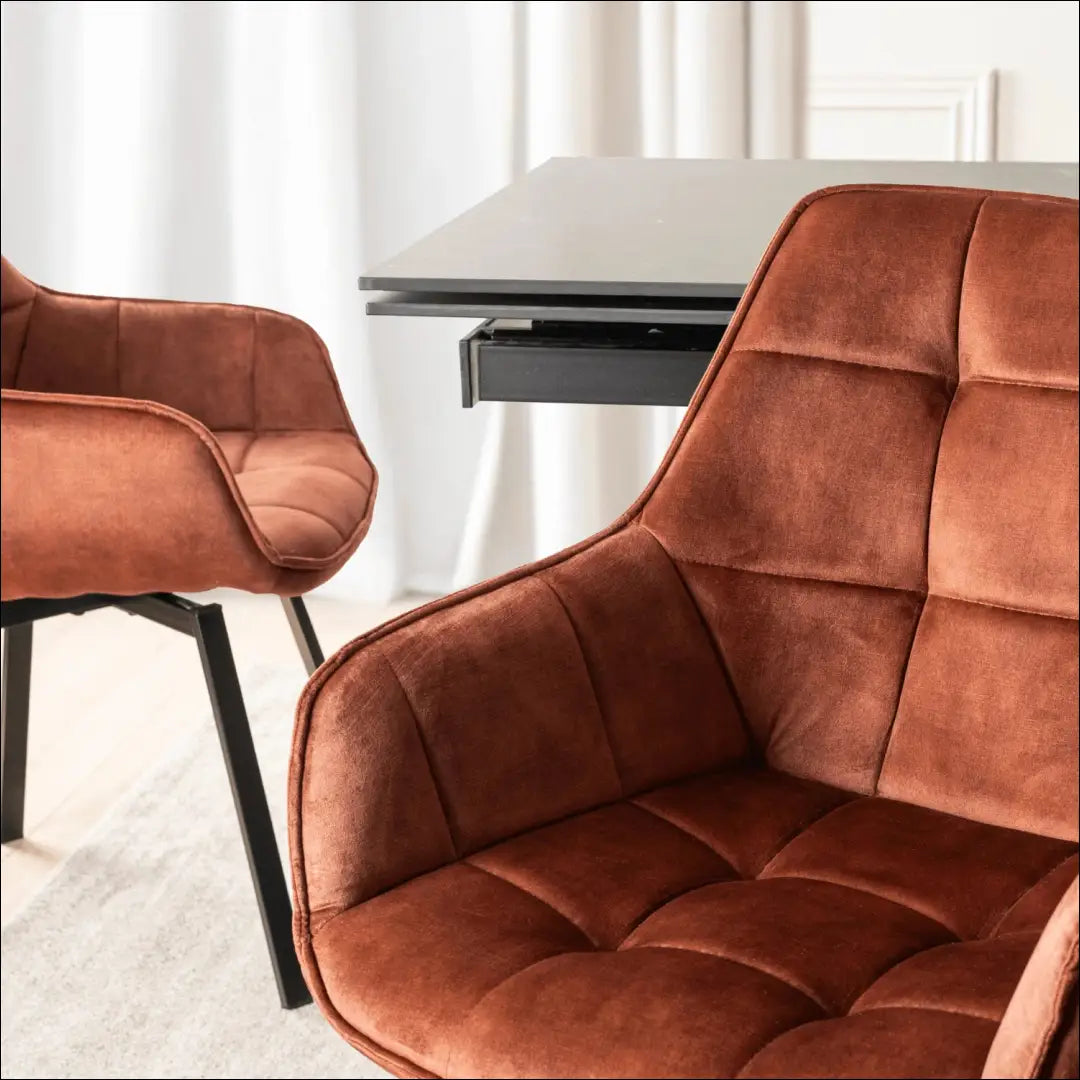 Sukama kėdė su veliūro audiniu rusvos spalvos TE988 - €96 Save 15% 50-100, __label:Pristatymas 5-14 d.d., elite,