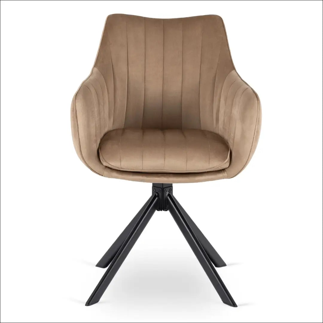 Sukama kėdė su veliūro audiniu smėlio spalvos TE1022 - €105 Save 15% 100-200, __label:Pristatymas 5-14 d.d., elite,