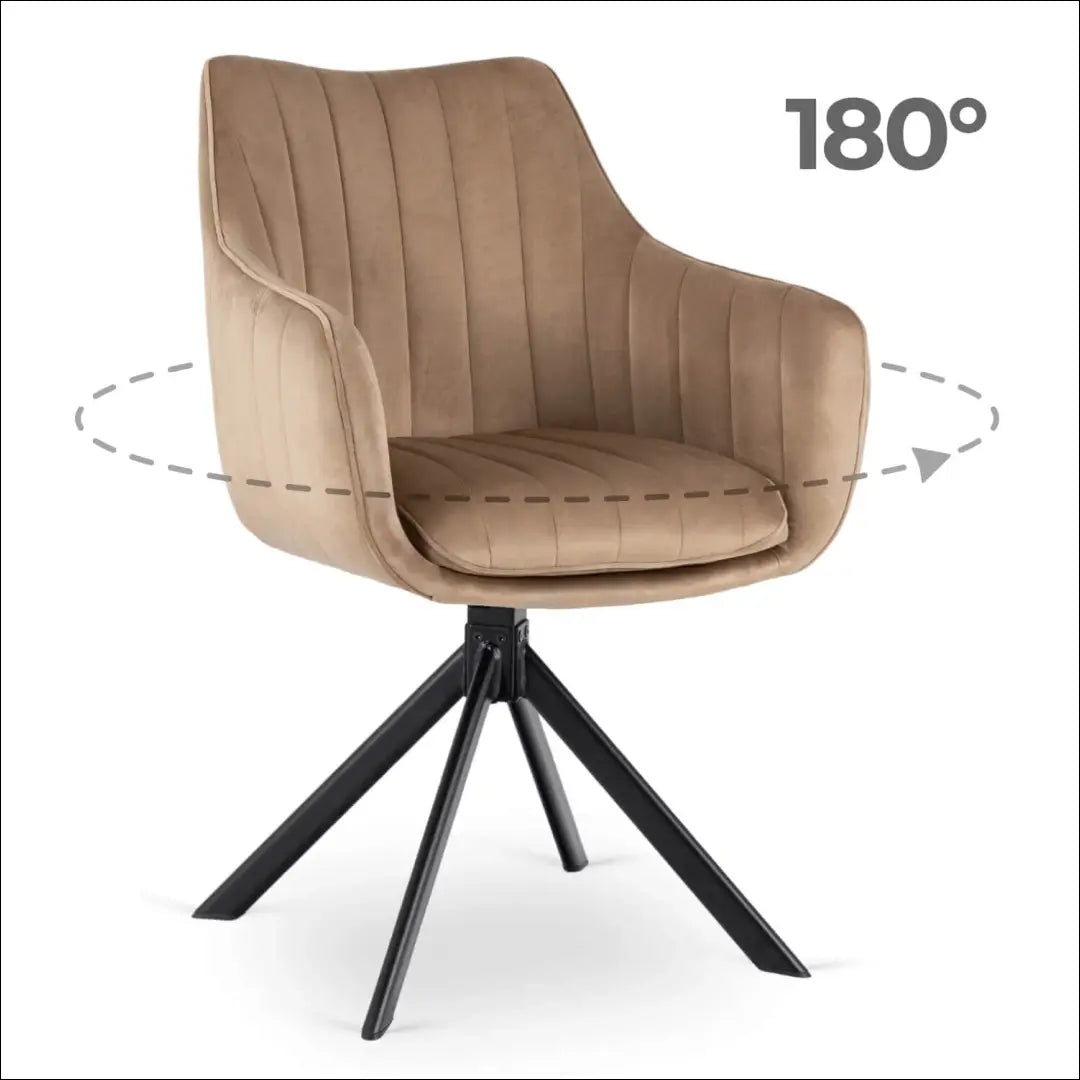 Sukama kėdė su veliūro audiniu smėlio spalvos TE1022 - €105 Save 15% 100-200, __label:Pristatymas 5-14 d.d., elite,