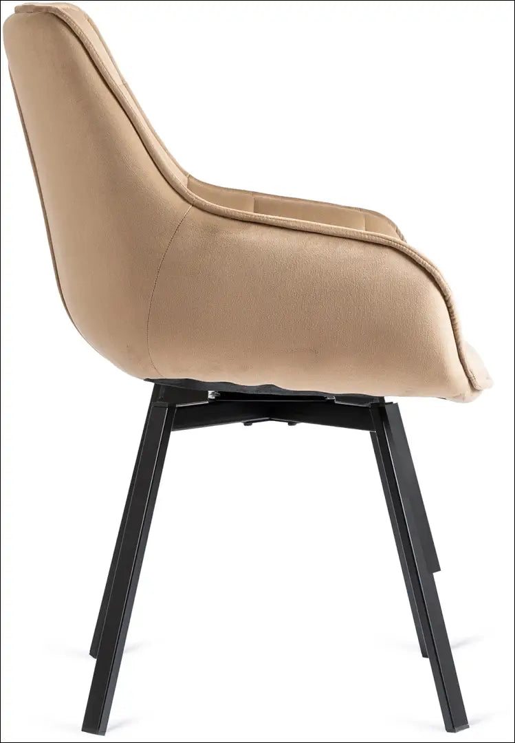 Sukama kėdė su veliūro audiniu smėlio spalvos TE152 - €96 Save 15% 50-100, __label:Pristatymas 5-14 d.d., elite,
