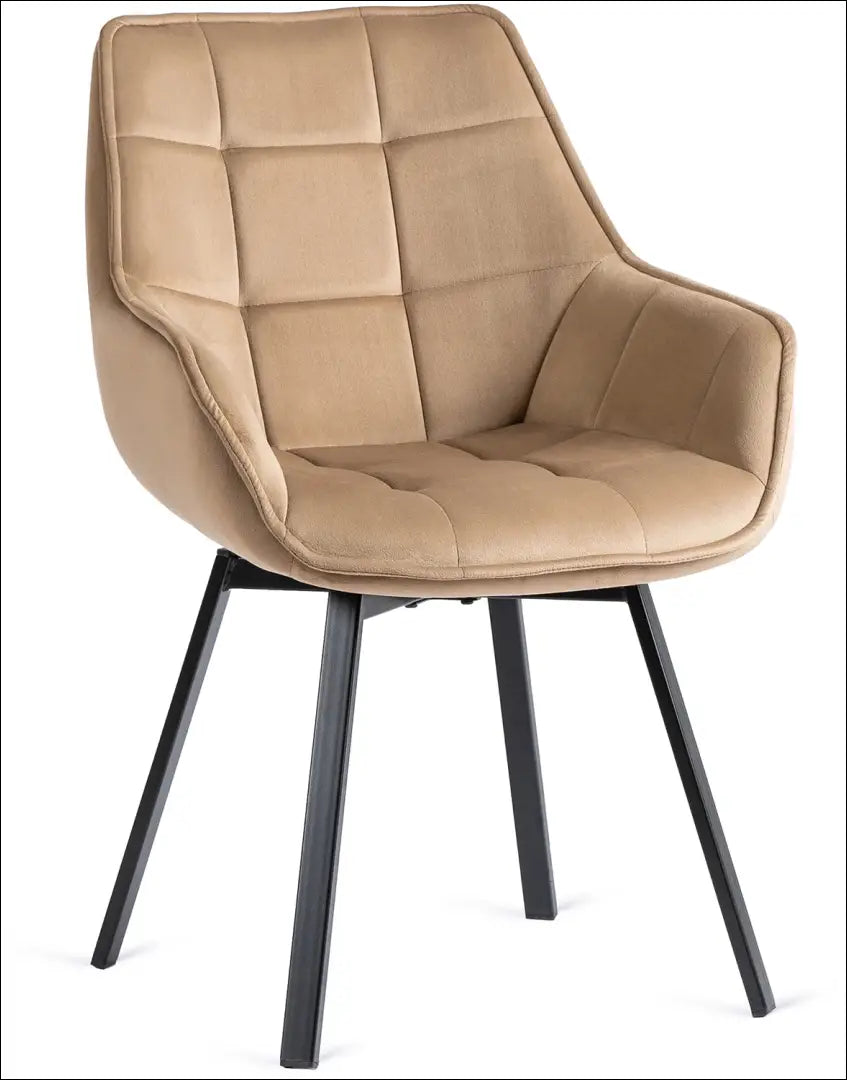 Sukama kėdė su veliūro audiniu smėlio spalvos TE152 - €96 Save 15% 50-100, __label:Pristatymas 5-14 d.d., elite,