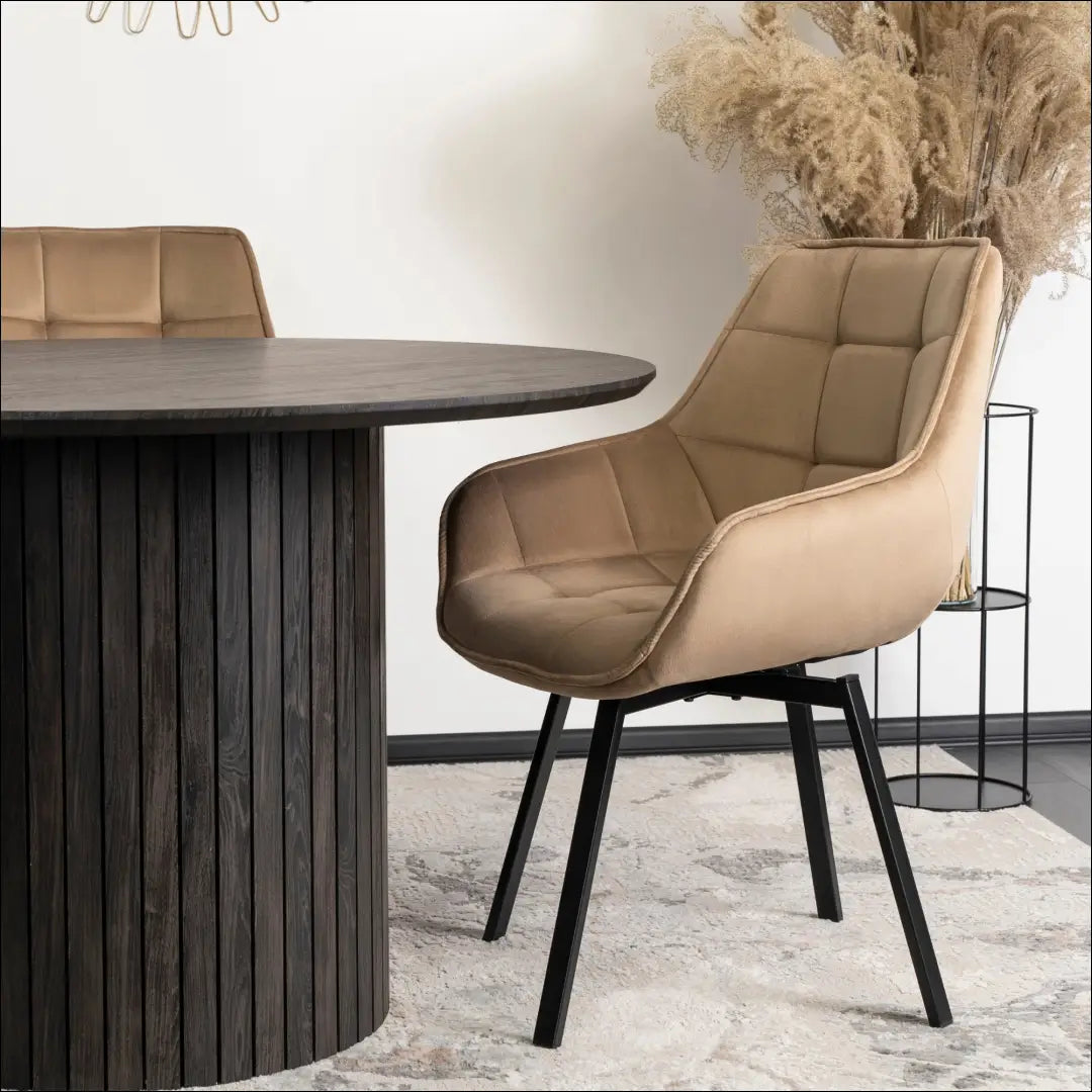 Sukama kėdė su veliūro audiniu smėlio spalvos TE152 - €96 Save 15% 50-100, __label:Pristatymas 5-14 d.d., elite,