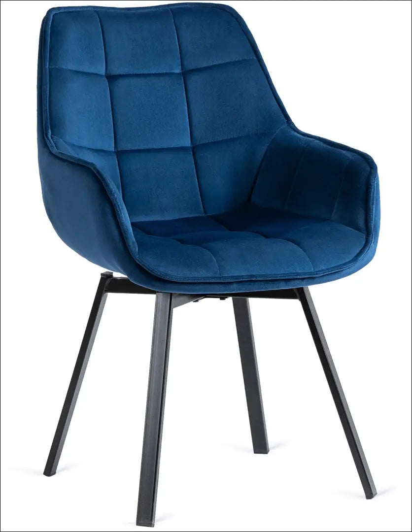 Sukama kėdė su veliūro audiniu tamsiai mėlynos spalvos TE199 - €96 Save 15% 50-100, __label:Pristatymas 5-14 d.d.,