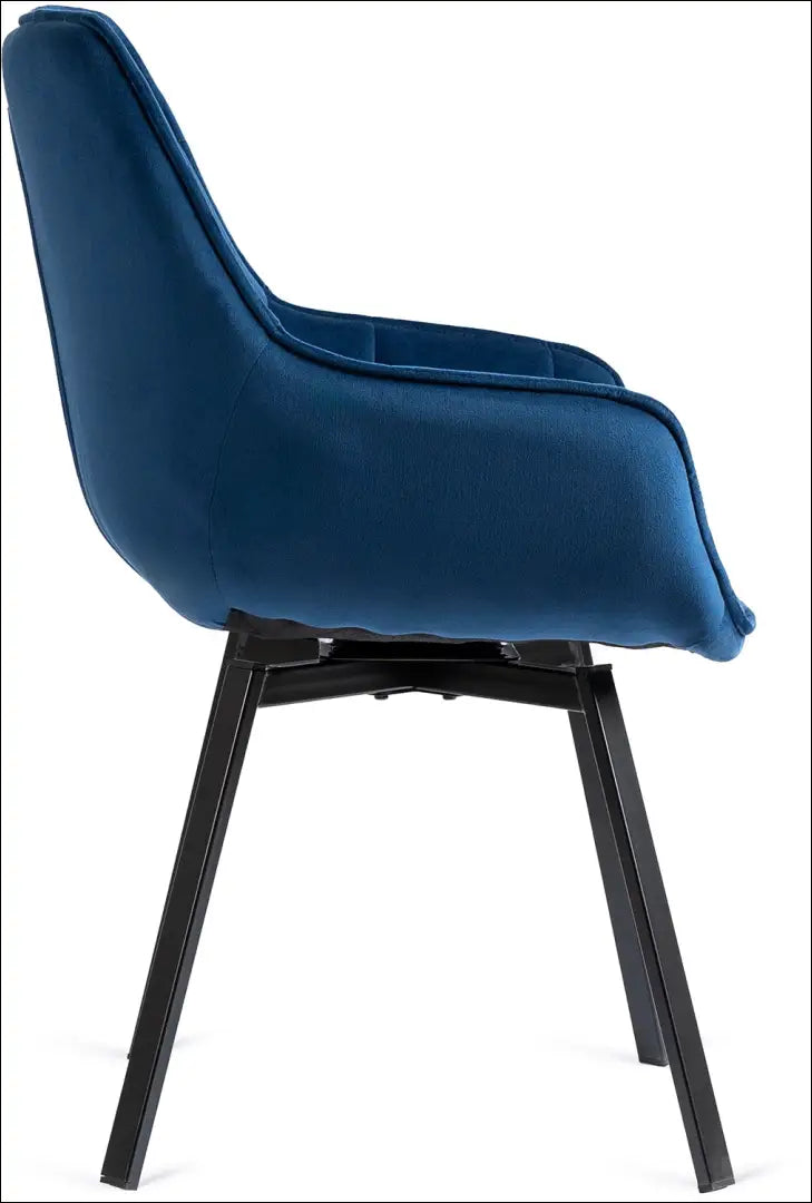 Sukama kėdė su veliūro audiniu tamsiai mėlynos spalvos TE199 - €96 Save 15% 50-100, __label:Pristatymas 5-14 d.d.,