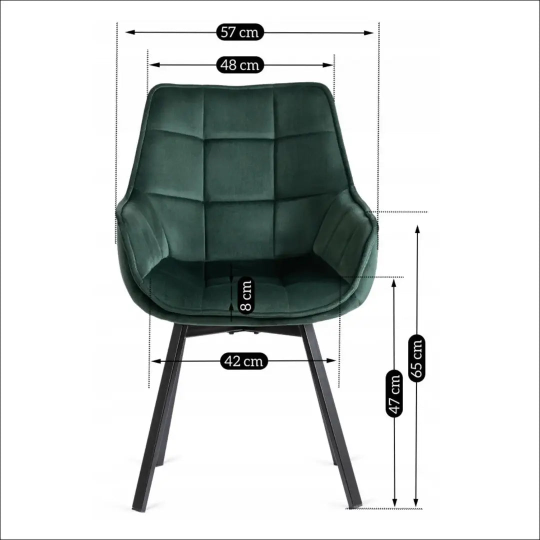 Sukama kėdė su veliūro audiniu žalios spalvos TE200 - €96 Save 15% 50-100, __label:Pristatymas 5-14 d.d., elite,