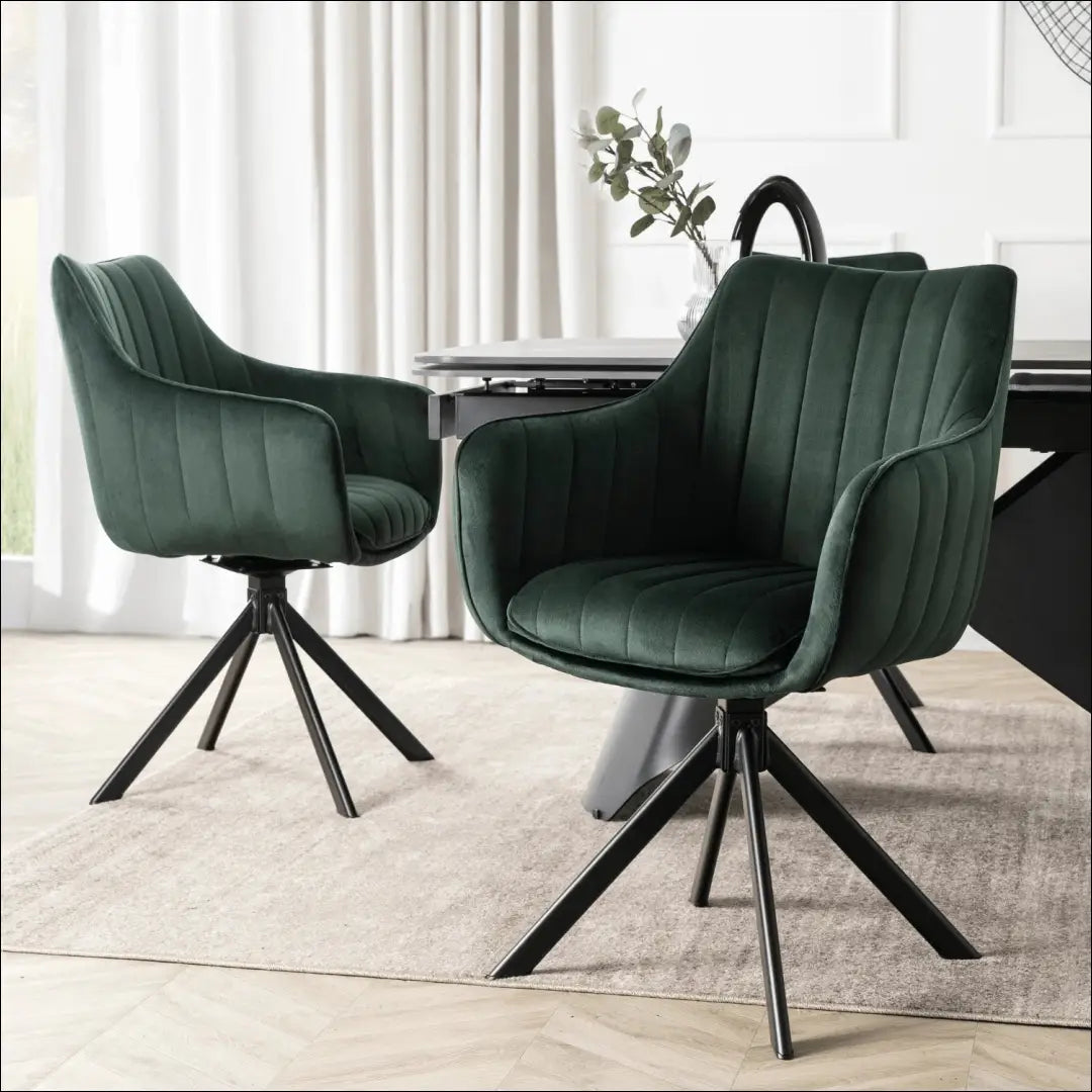 Sukama kėdė su veliūro audiniu žalios spalvos TE974 - €105 Save 15% 100-200, __label:Pristatymas 5-14 d.d., elite,